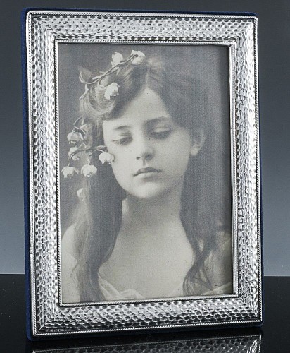 Inventory: Modernist Hammered Sterling Silver Photograph Frame SOLD &bull;