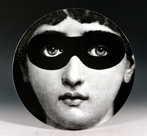 Piero Fornasetti Fornasetti Themes & Variations Plate, Number 22, The Bandit, 1990s $785