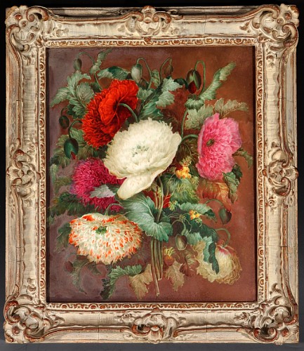 British Porcelain English Porcelain Botanical Plaque, Attributed to Derby, 1825 $3,750