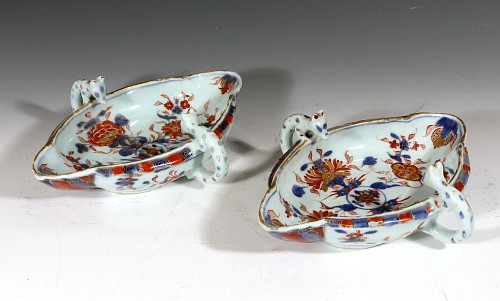 Chinese Export Porcelain Chinese Export Porcelain Kangxi Period Imari Sauceboats, 1700 $4,500