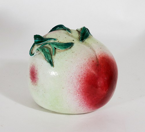 Chinese Export Porcelain Chinese Porcelain Altar Fruit in the form of a Peach, 1850-1875 $450