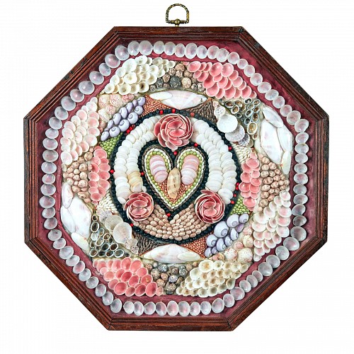 Inventory: Sailor&#039;s Valentine Sailor's Valentine with Heart Design, Barbados, West Indies, 1885 $6,000