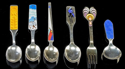 Six Christmas Spoons SOLD •