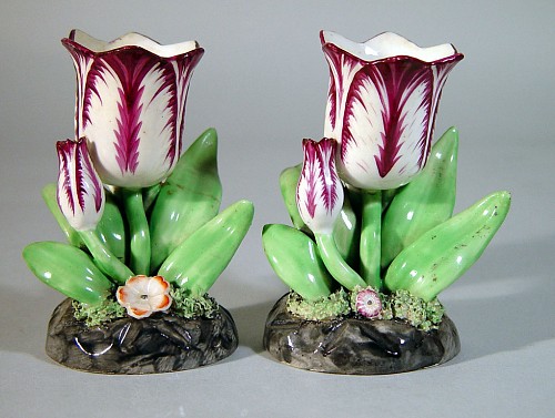 Inventory: English Porcelain Tulips,, Circa 1820-30, SOLD •