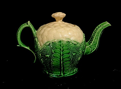 Inventory:  Wedgwood Pottery, Wedgwood Creamware Pottery Cauliflower Teapot and Cover, 1765, $4,200