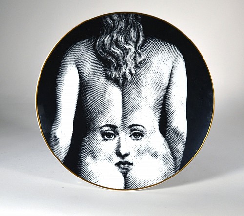 Inventory:  Piero Fornasetti, Rosenthal Porcelain Themes & Variations Plate For Piero Fornasetti, Motiv 28, 1980s, $795