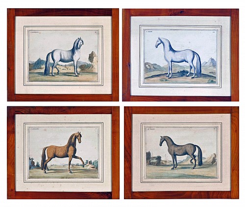 Inventory:  Baron D'Eisenberg, 18th-century Prints of Horses by Baron D'Eisenberg, Published in 1747, $8,000