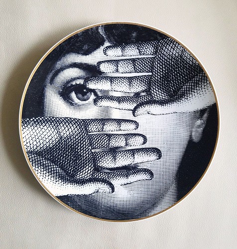Piero Fornasetti Fornasetti Rosenthal Porcelain Plate- Temi e Variazioni- Themes and Variation, Motiv 15, 1980s SOLD •
