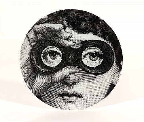 Piero Fornasetti Vintage Fornasetti Porcelain Themes & Variation Plate, #286, Late 20th Century SOLD •