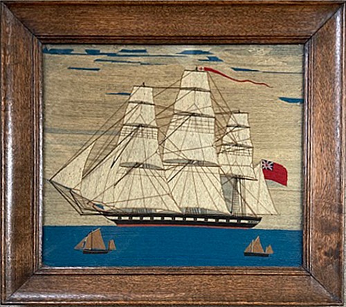 Inventory:  Sailor's Woolwork, Sailor's Woolwork of Royal Navy Ship, 1865, $5,800