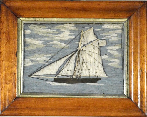Inventory:  Sailor's Woolwork, English Sailor's Woolwork of a Royal Navy Cutter, 1865, SOLD •