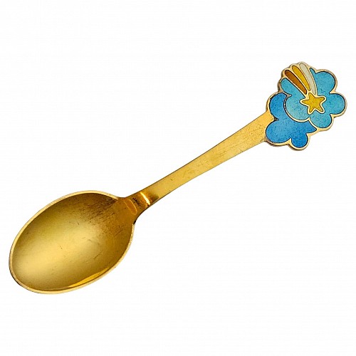 Inventory:  Michelsen, Anton Michelsen Sterling Silver Gilt Christmas Spoon for 1975, Per Arnoldi Designer, 1975, $135