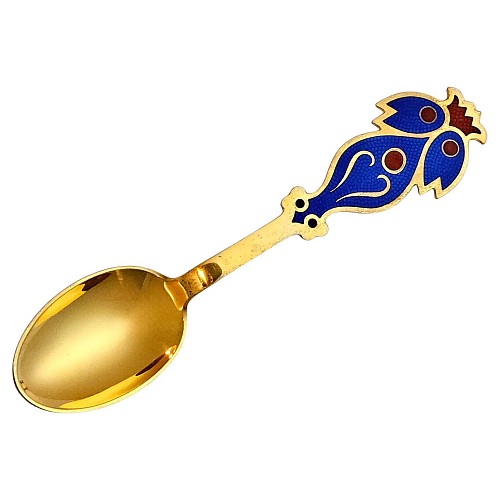 Michelsen Anton Michelsen Christmas Gilt Silver Spoon for 1974 Designed by Carl-Henning Pedersen, 1974 $135