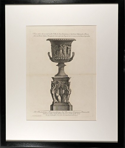 Giovanni Piranesi Giovanni Battista Piranesi (Italian, 1720â€“1778), Engraving of an Urn, 18th Century $1,500
