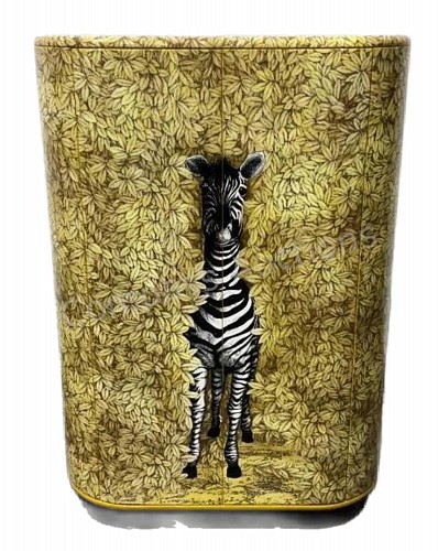 Fornasetti Atalier Barnaba Fornasetti Curved 'Zebra' Cabinet, 2003 $18,000