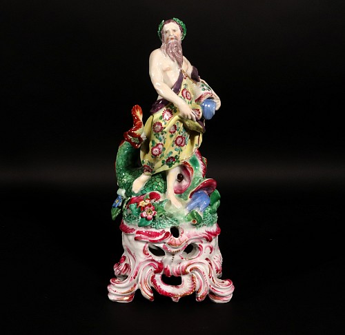Inventory:  Edme Samson et Cie, Paris,, Porcelain Figure of Neptune on a Rococo Scroll Base, Edme Samson et Cie, Paris, 1880, $2,500