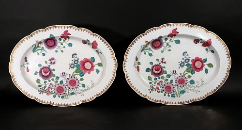 Inventory:  Barr, Flight & Barr Factory Porcelain, Barr, Flight & Barr Worcester Porcelain Serving Dishes, Famille Rose Taste, 1810, $5,000