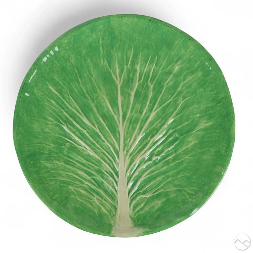 Inventory: Dodie Thayer, Dodie Thayer Trompe L'oeil Lettuce Leaf Dish, Mid-20th Century