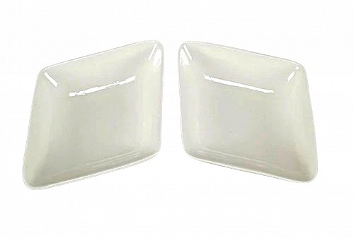 Inventory:  Creamware Pottery, Spode Plain Creamware Pickle Dishes- A Pair, 1800