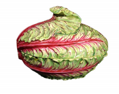 German Porcelain Marcolini Meissen Porcelain Red Cabbage Trompe L'oeil Tureen and Cover, 1774-1814 $4,500