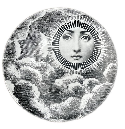 Piero Fornasetti Fornasetti Themes and Variation Porcelain Plate, Pattern #101, 1990 $650