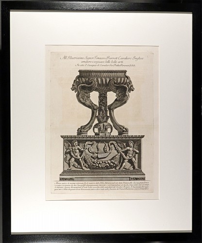 Inventory:  Giovanni Piranesi, Giovanni Battista Piranesi Engraving of an Ancient Marble Urn, 18th Century, $1,500