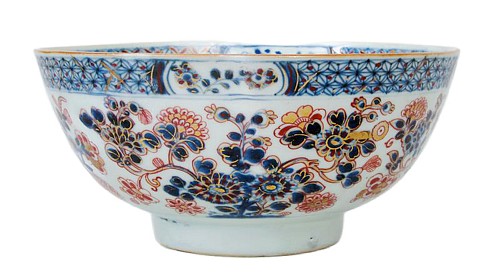 Inventory:  Chinese Export Porcelain, Chinese Export Imari Porcelain Bowl, Circa 1770, $1,250