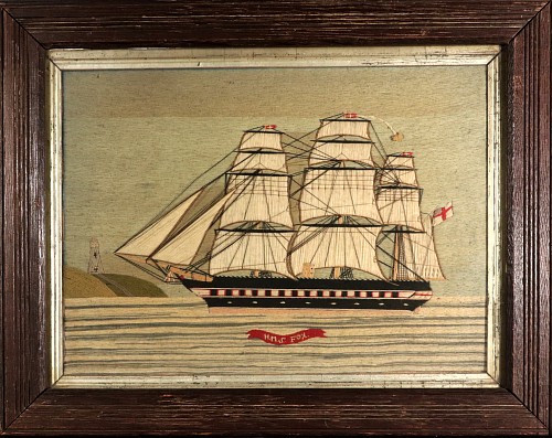 Sailor's Woolwork British Sailor's Woolwork of the Screw Frigate H.M.S. Fox, 1875 $6,750