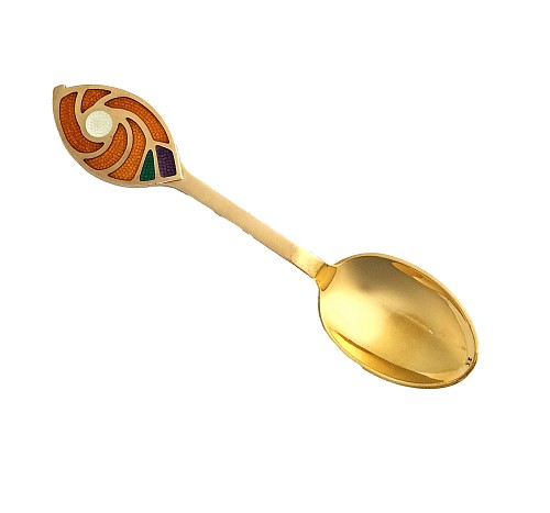 Michelsen Anton Michelsen Sterling Silver Gilt Christmas Spoon for 1971, designed by Else Alfelt, 1971 $125