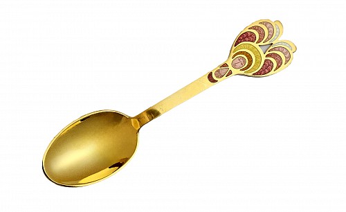 Michelsen Anton Michelsen Sterling Silver Gilt Christmas Spoon for 1972 Designed by the Artisan Bj&Atilde;&cedil;rn Wiinblad, 1972 $135