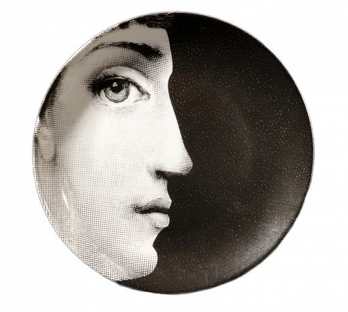 Inventory:  Fornasetti Atalier, Fornasetti Porcelain Themes & Variation Plate, Number 114, 1990s, $750