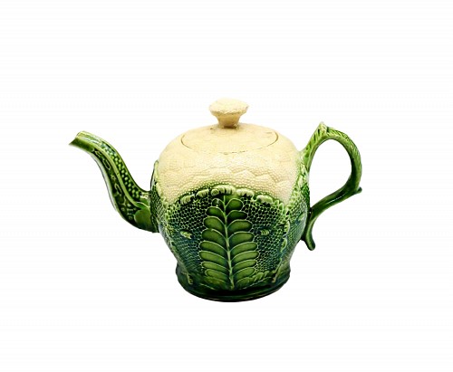 Inventory:  Wedgwood Pottery, Wedgwood Creamware Pottery Cauliflower Teapot and Cover, 1765, $4,200