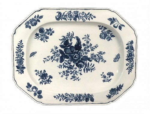 First Period Worcester Porcelain First Period Worcester Porcelain Pine Cone Pattern Large Dish, 1770 $2,000