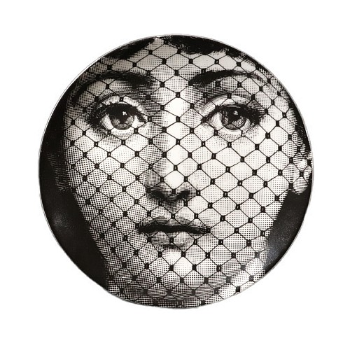 Fornasetti Atalier Fornasetti Porcelain Themes & Variation Plate, Pattern Number 78, 1990s SOLD &bull;
