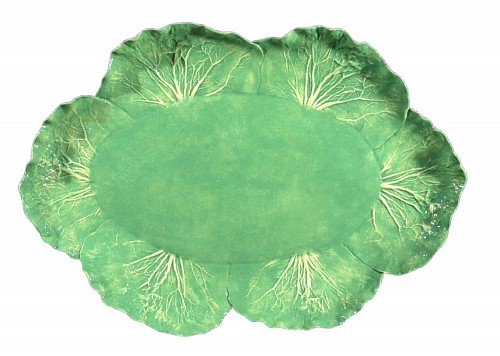 Dodie Thayer Dodie Thayer Trompe L'oeil Lettuce Ware Serving Platter, Mid-20th Century $7,500