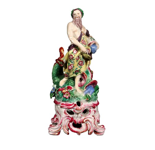 Edme Samson et Cie, Paris, Porcelain Figure of Neptune on a Rococo Scroll Base, Edme Samson et Cie, Paris, 1880 $2,500