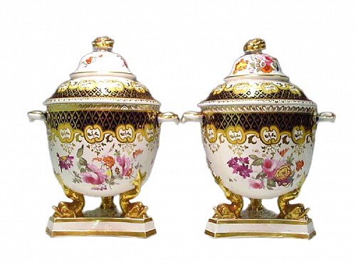 Ridgway Porcelain The Ridgway Dolphin Coolers, Covers & Liners, Circa 1820-25 $3,500