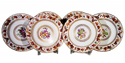 Derby Factory 18th-century Derby Porcelain Set of Six Plates, Pattern Number 126, Circa 1790 $1,650