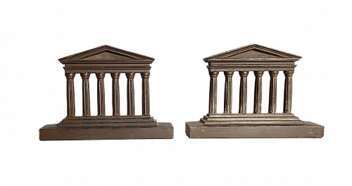 Bradley & Hubbard Bradley & Hubbard Bookends-Ancient Greek Temple Columns & Arch, Circa 1925 $350