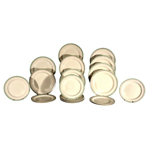 Inventory:  Creamware Pottery, English Creamware Pottery Dessert Service by Hicks Meigh & Co., Circa 1820s, $3,500