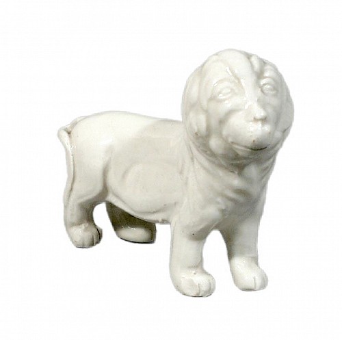 Inventory:  Chinese Export Porcelain, Chinese Export Figure of a Lion after a European Porcelain Model, 19th Century, $500