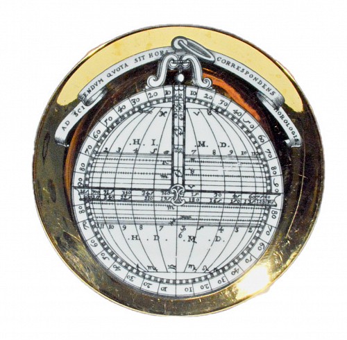 Inventory:  Piero Fornasetti, Piero Fornasetti Porcelain Astrolabe Plate, #10 in Astrolabio Series, Early 1970s, SOLD &bull;
