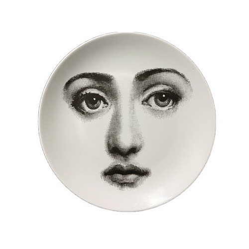 Fornasetti Atalier Fornasetti Porcelain Themes & Variation Plate, Pattern Number 6, 1990s $750