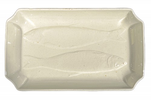 Creamware Pottery 18th Century English Wedgwood Creamware Double Sardine Dish, 1785-1800 $1,250