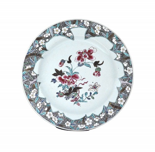 Inventory:  Chinese Export Porcelain, Chinese Export Famille Rose Porcelain Dishes, Circa 1730-35, $5,500