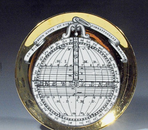 Inventory:  Piero Fornasetti, Piero Fornasetti Porcelain Astrolabe Plate, #10 in Astrolabio Series, Early 1970s, SOLD &bull;