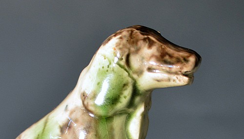 Creamware Pottery English Creamware Pottery Toy Whieldon-type Figure of a Hound, 1765-75 $950