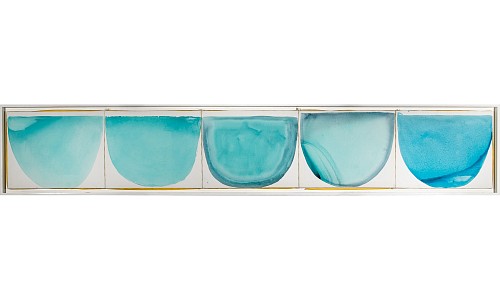 Modernist Oil on Canvas Titled Near Tibet", Signed and dated Robert Miller 1998 $4,000