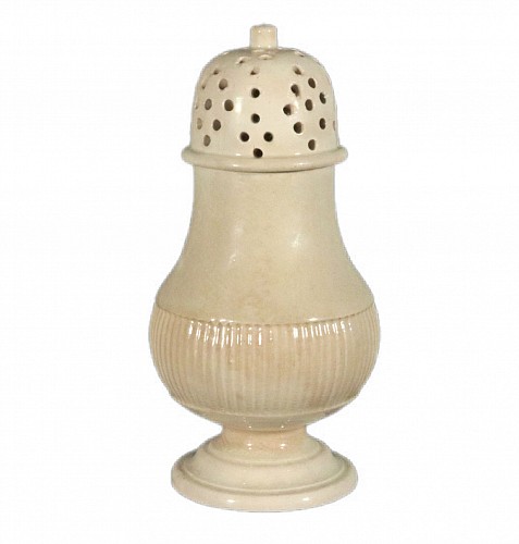 Creamware Pottery English 18th century Plain Creamware Pounce Shaker, 1775 $1,250
