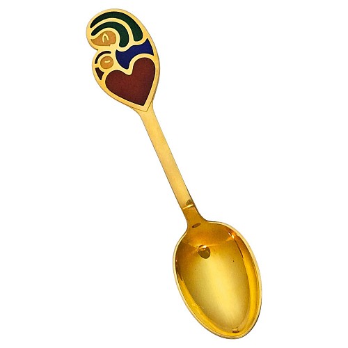Michelsen Modernist Nativity: 1968 Anton Michelsen Gilded Sterling Christmas Spoon
Designer: Henry Heerup (Danish, 1907&acirc;1993), 1968 $135